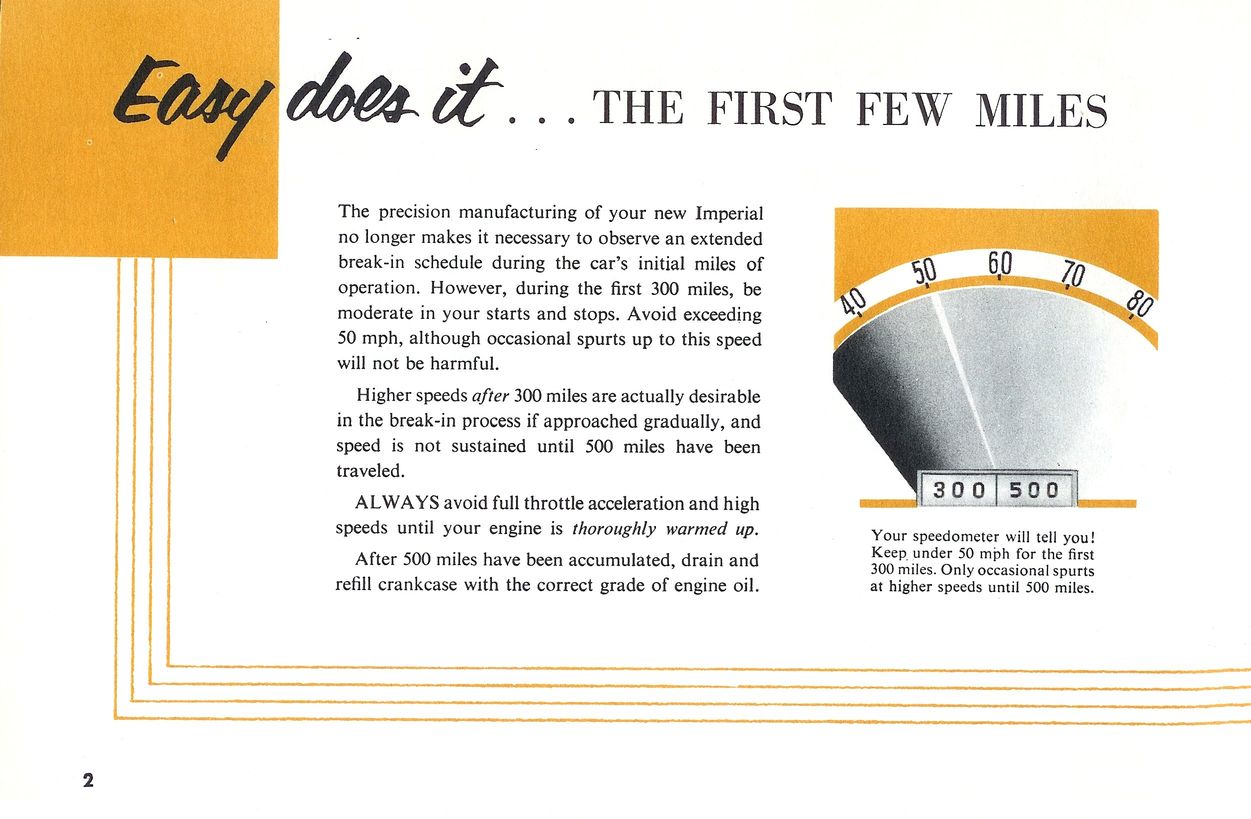 1955 Chrysler Imperial Owners Manual Page 3